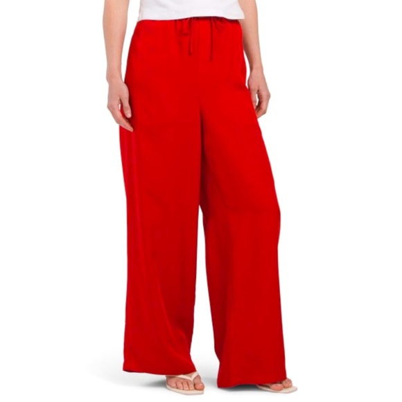 christian lacroix Pants - NWOT Christian Lacroix Red Wide Leg Pants XS